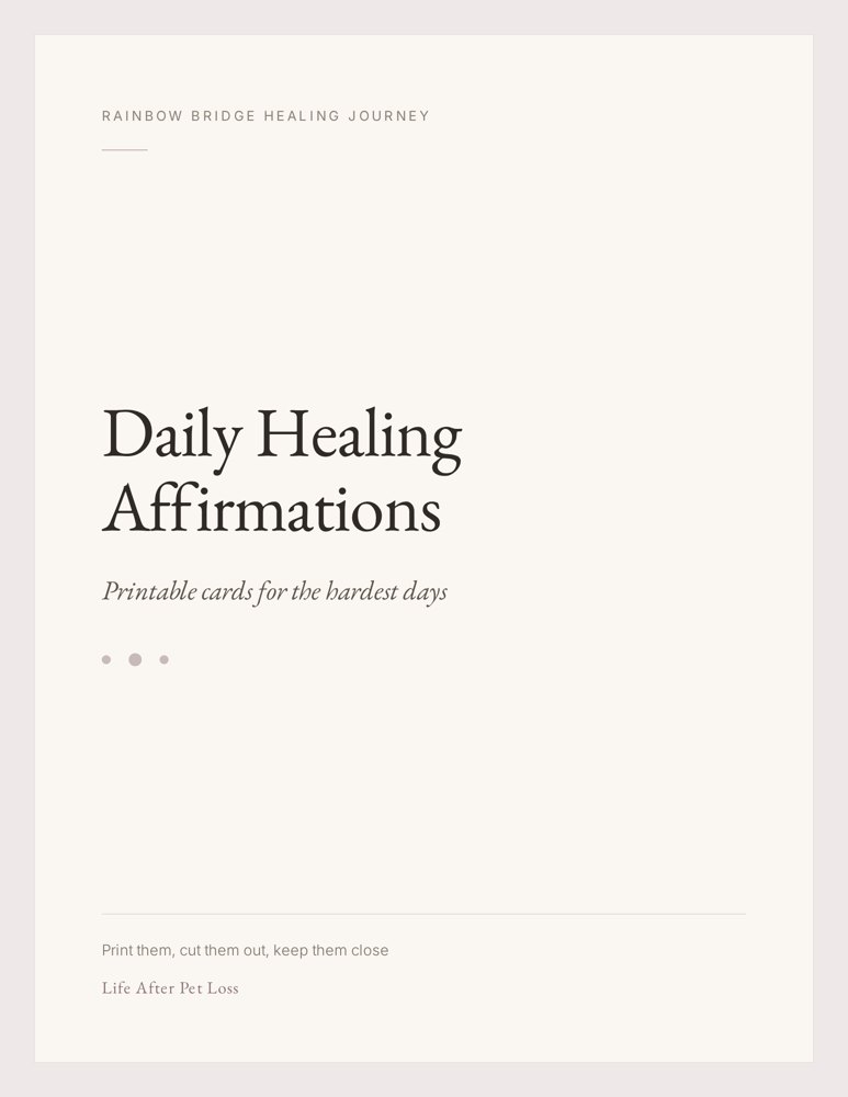 Daily Healing Affirmations cover